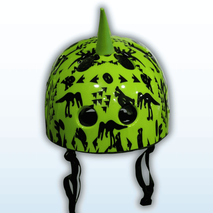 Casco Infantil Urbano Moon – Verde con Dinosaurios (Talla S)