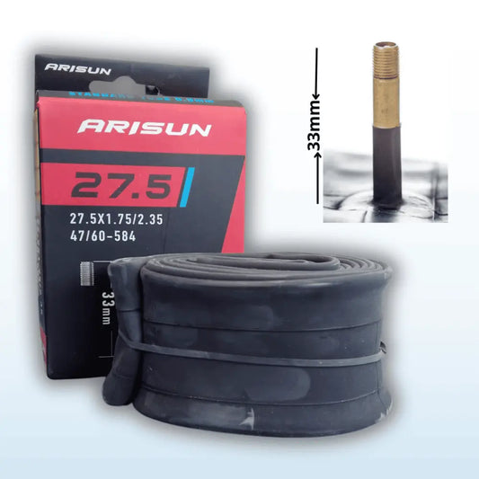 Cámara Arisun 27.5x1.75/2.35 – Válvula Auto 33mm